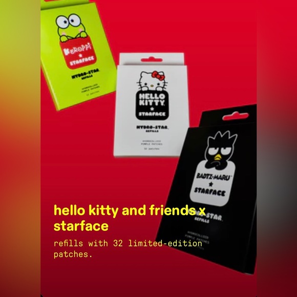 Badtz-Maru X Starface Pimple Patches Hello Kitty and Friends Limited Edition NEW - Picture 8 of 9